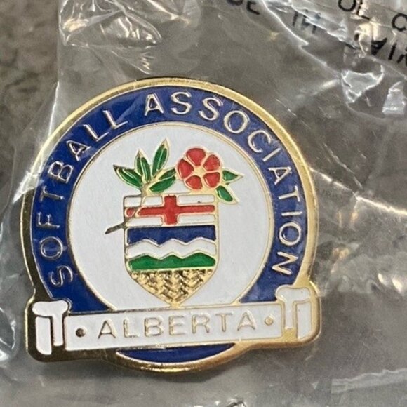 Source Unknown Jewelry Vintage Alberta Softball Association Lapel